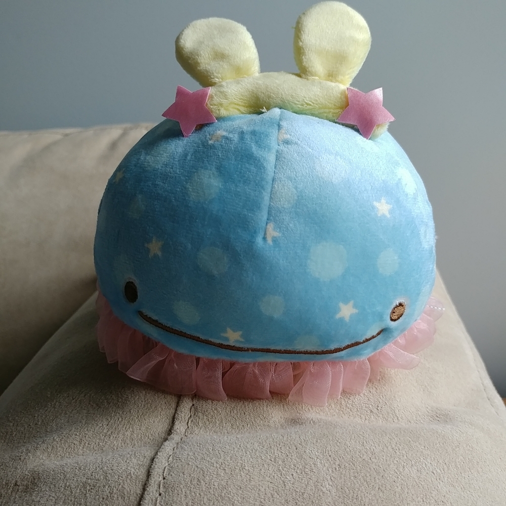 San-x easter bunny sea slug Jinbesan plush (Small)